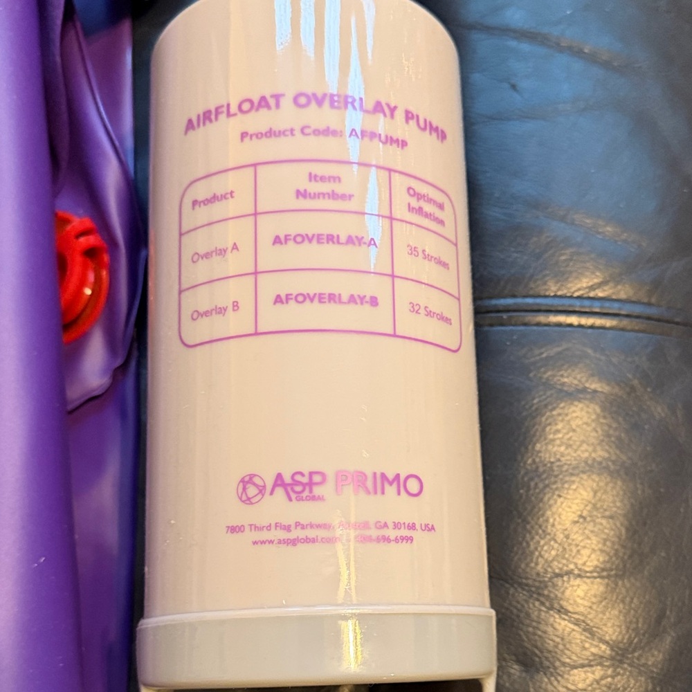 Purple Airfloat Overlay Pump - Picture 2 of 3